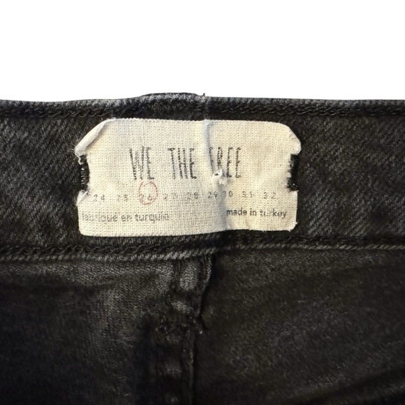 Free People We the Free Women's Black Jeans skinny high rise size 26 #801 - Picture 7 of 14